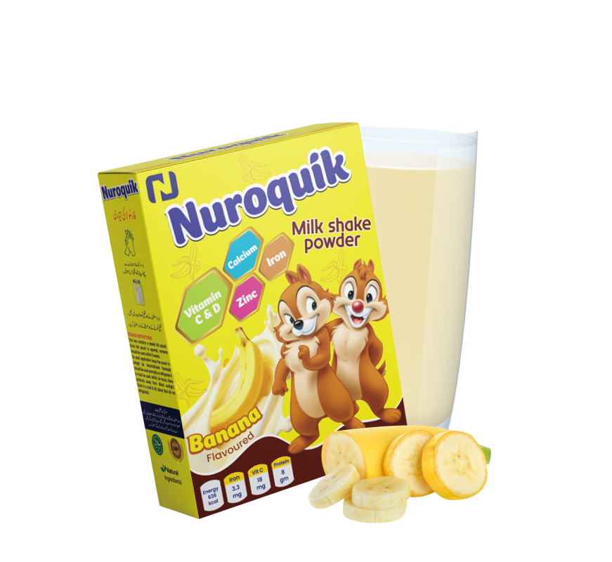 Bundle of 3 Nuroquik Strawberry Flavour Energy Drink Powder with Protein (200 Gram)