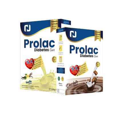 Prolac Diabetes Care Complete & Nutritional Supplement Powder for Adult Vanilla & Chocolate flavor 200gm